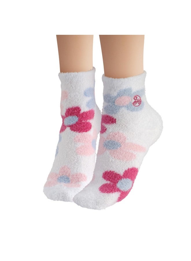 Earth Therapeutics Aloe Socks - Double Pack - Flowers/Lavender (2 Pairs) - Image 3