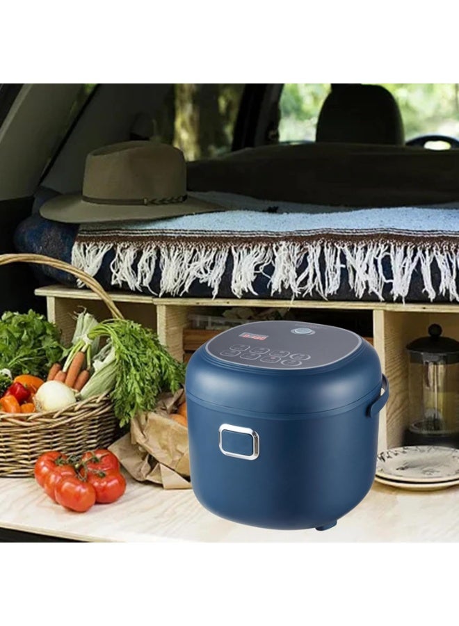بلو فاير قدر طبخ أرز كهربائي محمول بسعة 2 لتر للاستخدام في السيارة، يعمل بجهد 12 فولت إلى 24 فولت، جهاز طهي متعدد الوظائف مع 6 برامج جاهزة، وظيفة الحفاظ على السخونة، قدر طبخ صغير مناسب للسائقين والرحلات البرية والتخييم والمركبات الترفيهية - Image 4