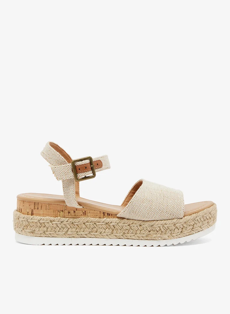 Low Wedged Flatform Sandal