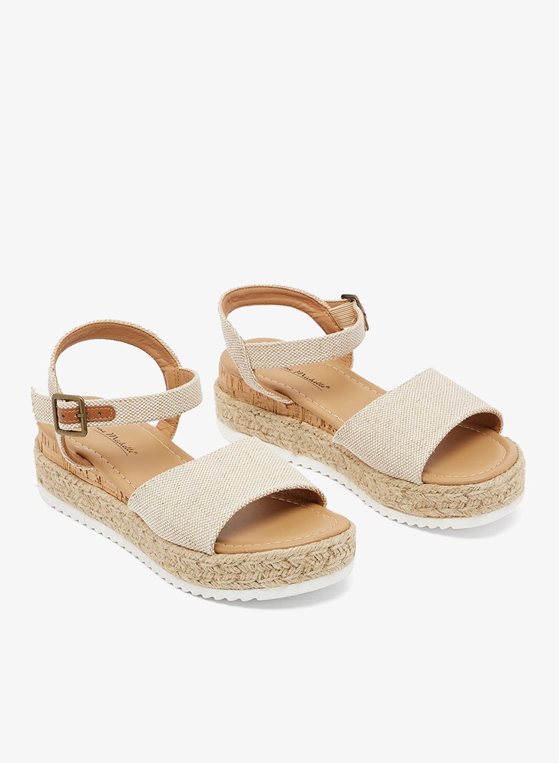 Anne Michelle Low Wedged Flatform Sandal - Image 4