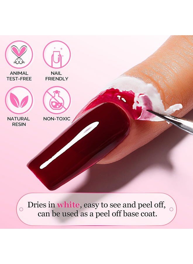 AIMEILI Liquid Latex Peel Off Liquid Tape Nail Polish Corrector Skin Protection Finger Protection for Nail Art Liquid Palisade Odourless White 15 ml - Image 2