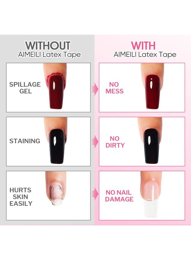 AIMEILI Liquid Latex Peel Off Liquid Tape Nail Polish Corrector Skin Protection Finger Protection for Nail Art Liquid Palisade Odourless White 15 ml - Image 3