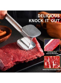 Oasisgalore Stainless Steel Meat Tenderizer Hammer for Steak, Chicken, and Beef  - Image 3