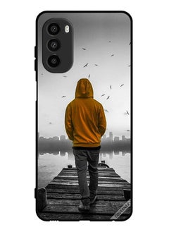 Protective Case Cover For Motorola Moto G52 Sad Boy Walking