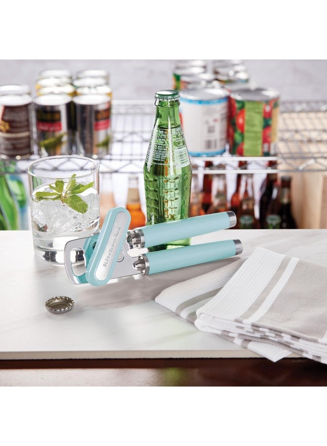 KitchenAid Classic Multifunction Can Opener and Bottle Opener Easy to Use, Razor Sharp Stainless Steel Cutting Wheel, Soft Ergonomic Handles, Mineral Water - Image 5