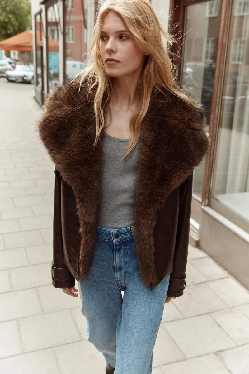 H&M Collared biker jacket