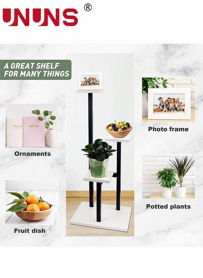 UNUNS - Metal Plant Stand,3-Tier Plant Holders Indoor Stand,Patio Corner Plant Rack With 3 Trays For Living Room,Balcony,Garden - Image 1