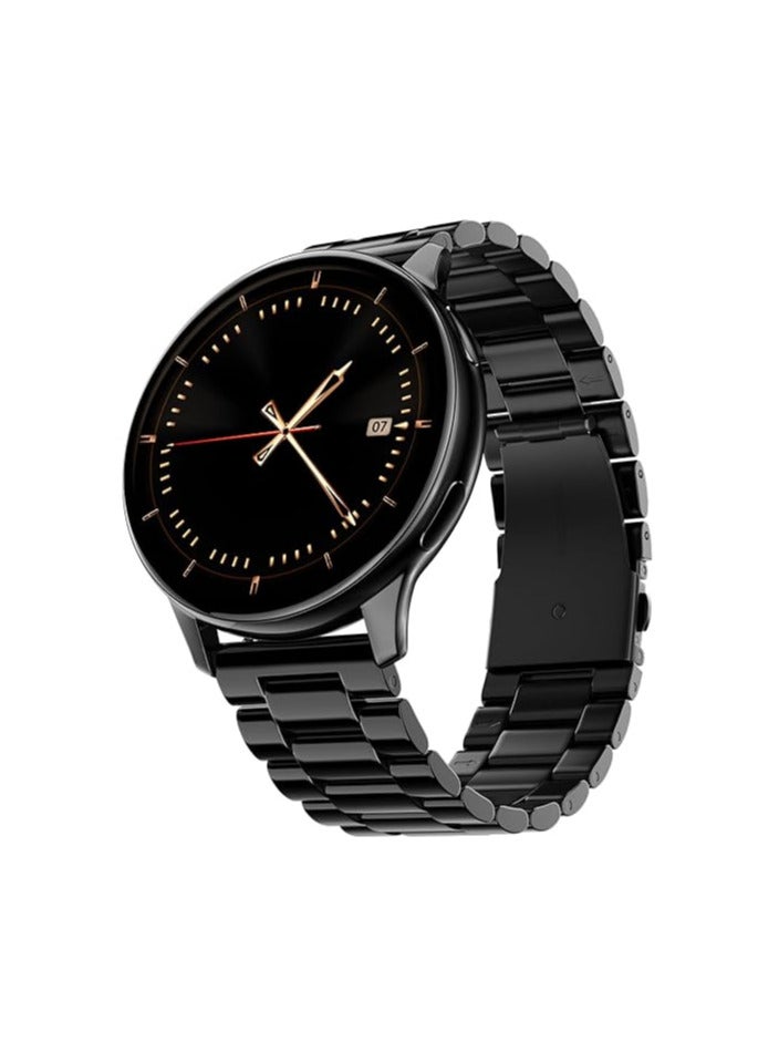 Noise Vortex Plus 1.46 AMOLED Display, AoD BT Calling, Sleek Metal Finish, 7 Days Battery Life, All New OS and with 100+ Watch Faces & Health Suite (Elite Black) - Image 1