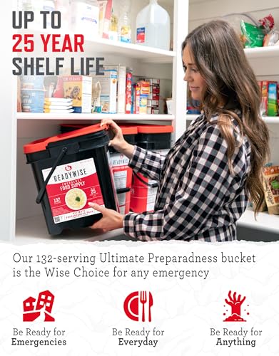 ReadyWise Emergency Food Supply - 132 Servings, Survival Bucket, Dehydrated & Freeze Dried Protein Meals, Camping Essentials, Ready to Eat Disaster Prepping Supplies,up to 25 Year Shelf Life - Image 3