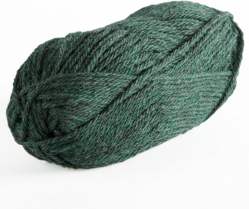 KnitPicks Wool of The Andes Worsted Weight 100% Wool Yarn Green (1 Ball - Noble Heather) - Image 1