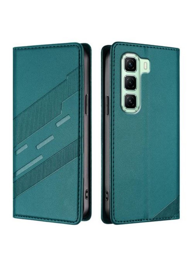 Flip PU Leather Case Cover for infinix hot 50 cover with Card Holder and Card Holder Shockproof Protection Camera Protection