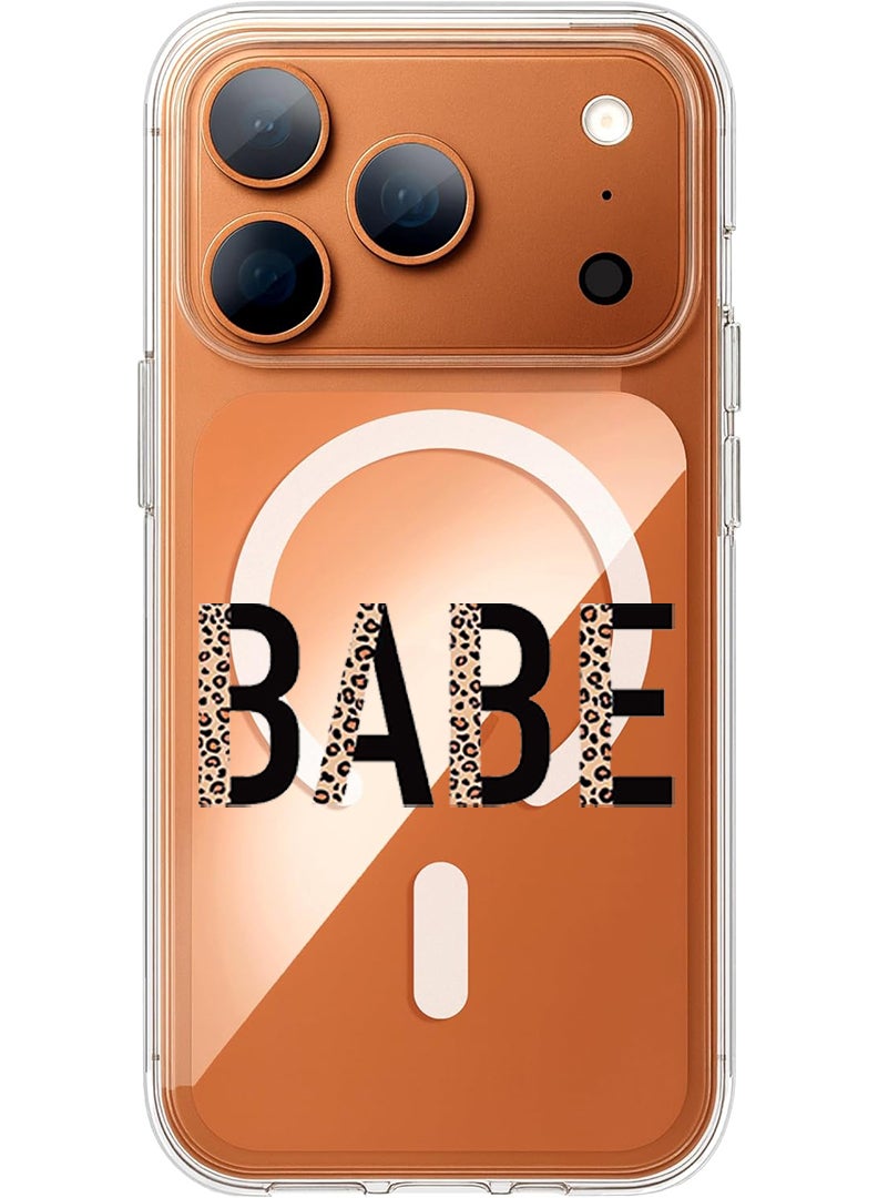 Theodor Magnetic Case for Apple iPhone 17 Pro Max Compatible with MagSafe Wireless Charging, Shockproof Phone Bumper Cover - Babe - Image 1