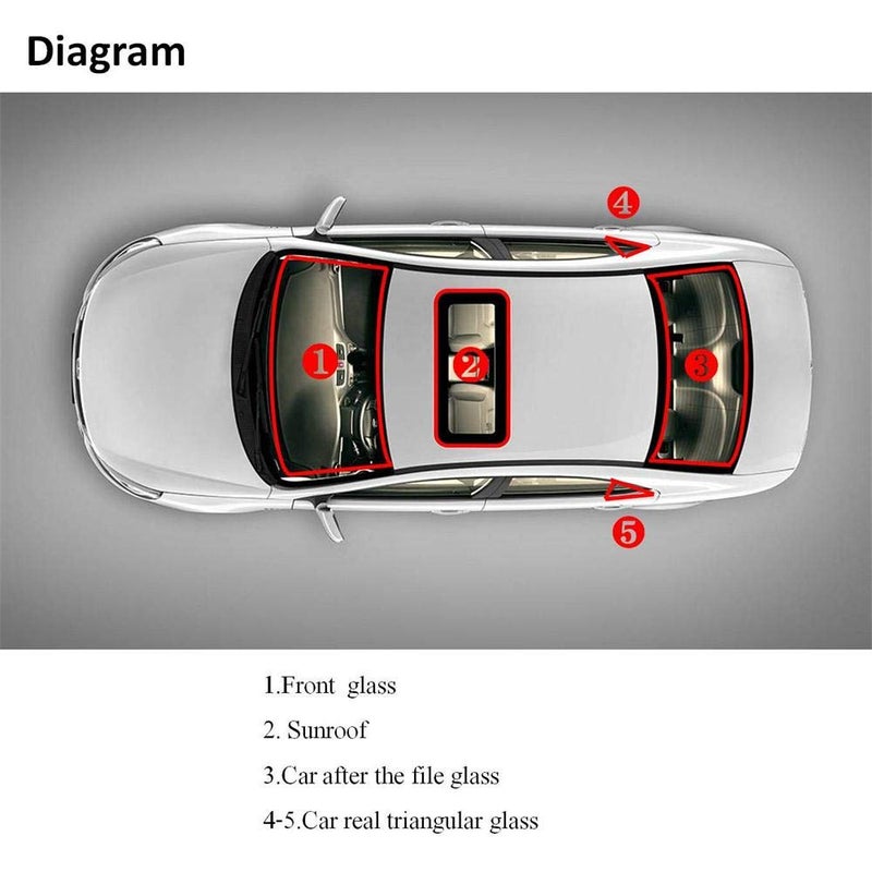 Thlevel 16ft/5M Windshield Seal Weather Stripping Rubber Sealing Strip Trim Cover Car Windshield Weather Seal for Car Front Rear Windshield, Sunroof, Sliding Doors/ Windows, Closet Doors - Image 4