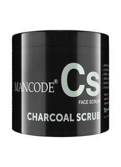 Man Code Charcoal Scrub For Men Deep Cleansing Gentle Exfoliator Fresh Refreshing Detoxifying Skin Activated Bamboo Charcoal Extract 100 Gm (Pack Of 1)