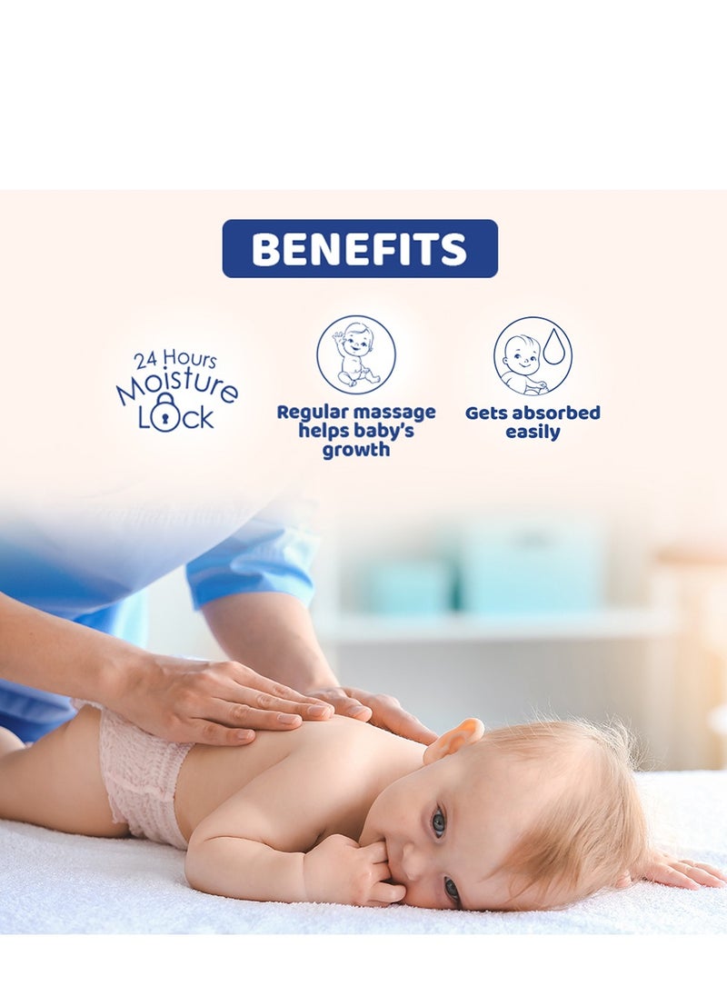 Parachute - Baby Oil for Moisturize and Soft Skin | Enriched with Almond Milk and Olive Oil | 100% Natural Moisturisers | Paraben and Color Free - 200ml - Image 1