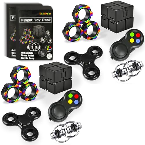 Dr.Kbder Easter Basket Stuffers for Teen Boys Fidget Toys Adults Set Fidgets for Classroom Must Have Autism Sensory Pack Figette Cube ADHD Special Treasure Prize Tool Stress Relief Desk Cool Gadget for Kid - Image 1