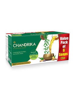 Chandrika Chandrika Ayurvedic Soap, 125g (Pack Of 6) 