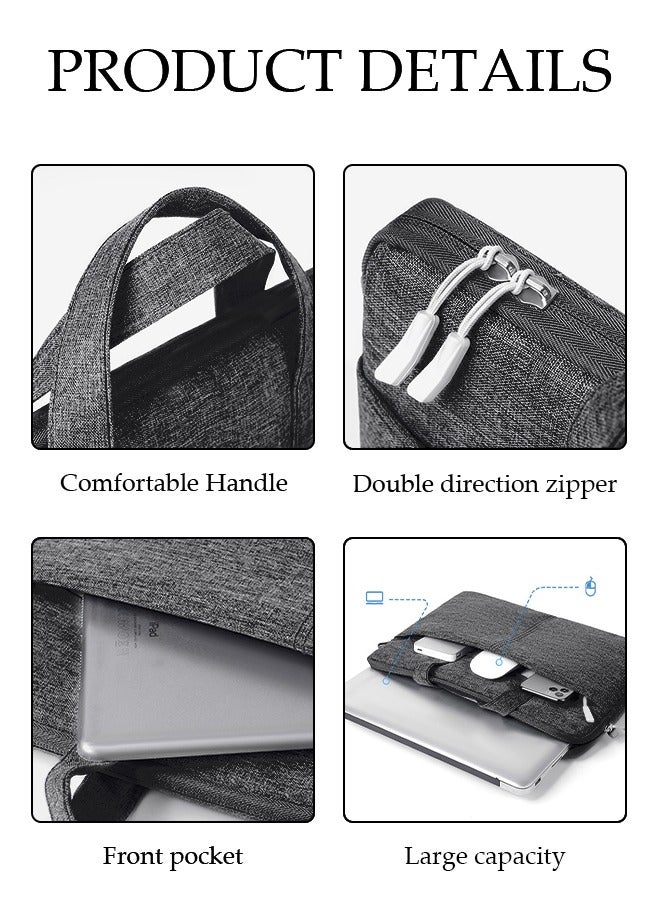 DUNISO Laptop Bag with Multi Compartment Lightweight Laptop Hand Bag Crossbody Bag Travel Business Briefcase Water-Resistant Dust-proof Shoulder Messenger Bag for Men and Women Work Office  - Image 3