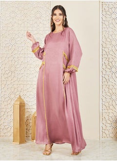 Embroidered Lace Tassel Detail Jalabiya