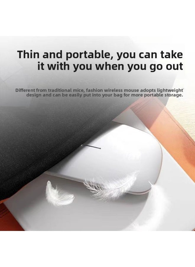 Wireless Mouse Charging Silent Bluetooth Dual-Mode Home Office Laptop Desktop Unlimited Mouse Silent-Specification:【store Manager Recommendation】 Magic Black-frosted 【2.4g Wireless Battery Display Upgraded Version】 - Image 3