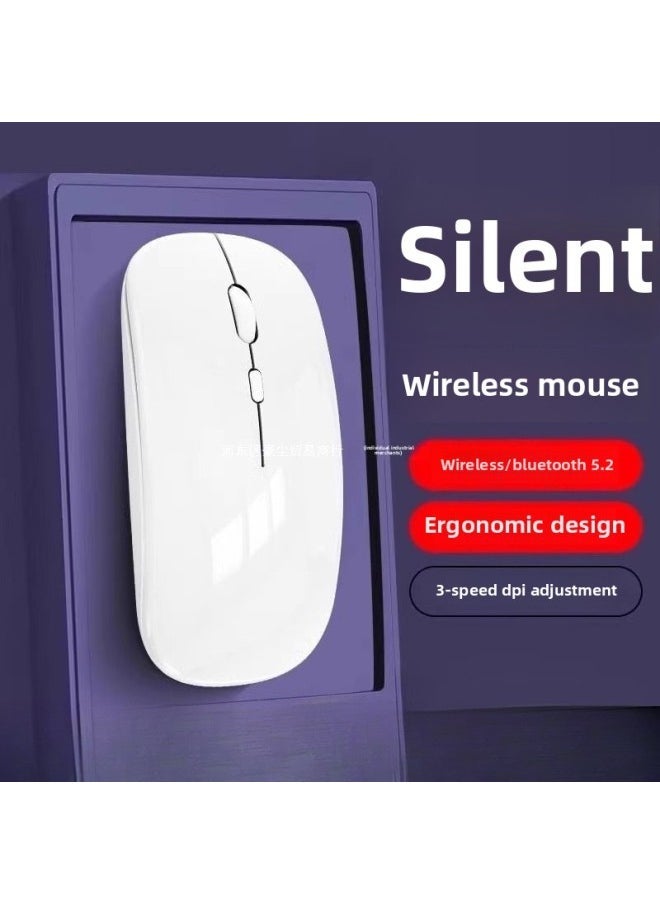 Wireless Mouse Charging Silent Bluetooth Dual-Mode Home Office Laptop Desktop Unlimited Mouse Silent-Specification:【store Manager Recommendation】 Magic Black-frosted 【2.4g Wireless Battery Display Upgraded Version】 - Image 2