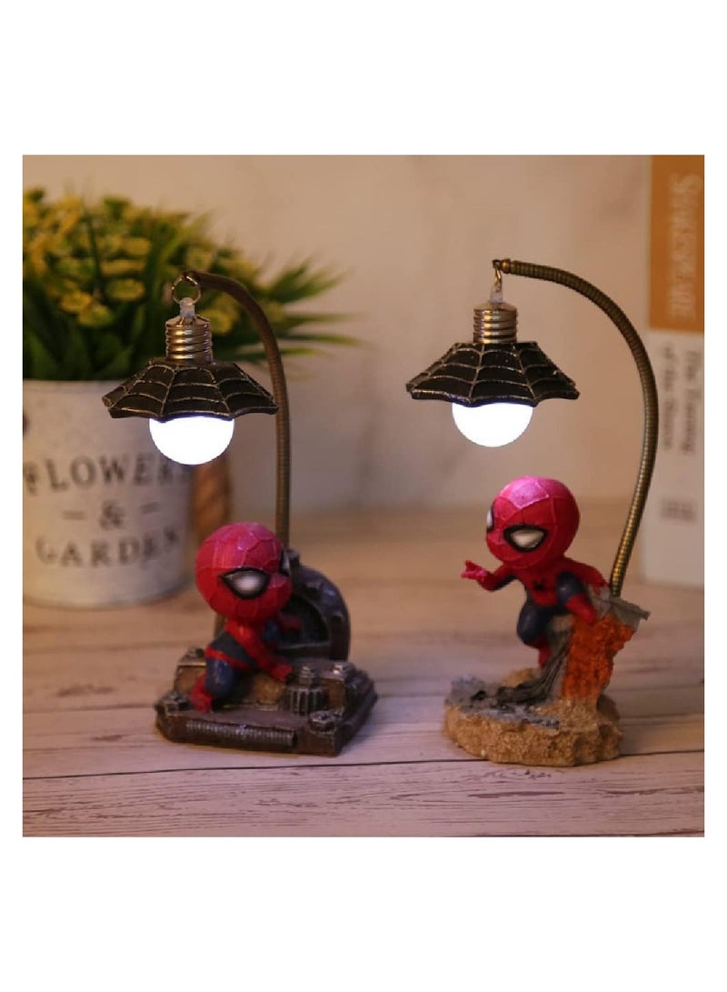SYOSI Spider Night Light for Kids, Superhero Streetlight Led Mood Light Desk Lamp, 7 Inches Kids Lamps for Boys Bedroom Decor, Cool Stuff, Birthday Gifts for Kids Boys Girls, Desk Decor for Men(1 Pack)  - Image 5
