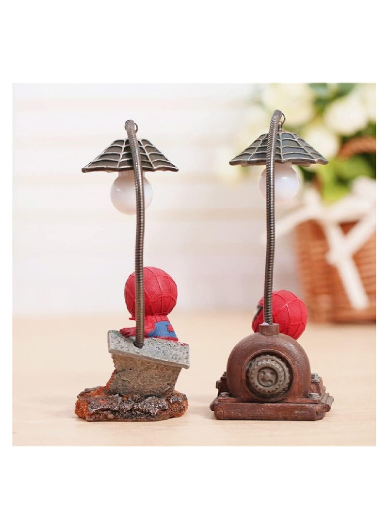 SYOSI Spider Night Light for Kids, Superhero Streetlight Led Mood Light Desk Lamp, 7 Inches Kids Lamps for Boys Bedroom Decor, Cool Stuff, Birthday Gifts for Kids Boys Girls, Desk Decor for Men(1 Pack)  - Image 3