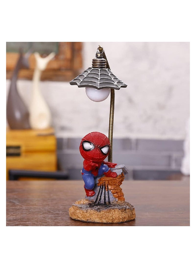 SYOSI Spider Night Light for Kids, Superhero Streetlight Led Mood Light Desk Lamp, 7 Inches Kids Lamps for Boys Bedroom Decor, Cool Stuff, Birthday Gifts for Kids Boys Girls, Desk Decor for Men(1 Pack)  - Image 1