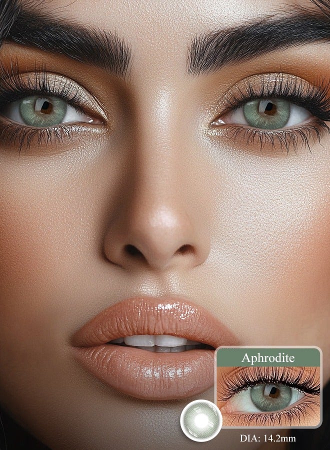 سيدة جديدة عدسات لاصقة ملونة خضراء من فريش ليدي للاستخدام السنوي - Image 1