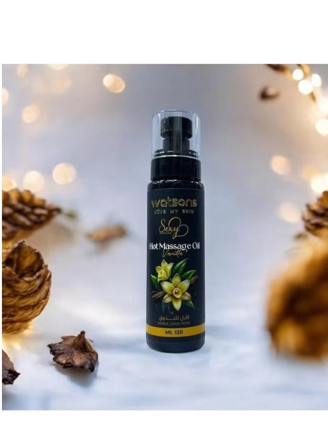 واتسونز Vanilla Body Massage Oil - 120ml