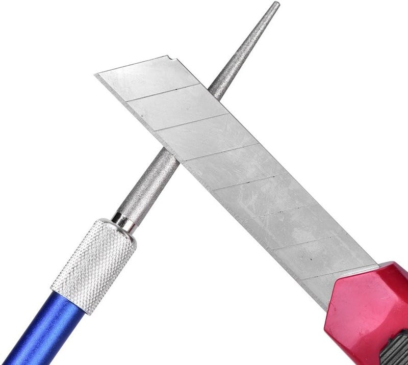 Tbest Diamond Whetstone Whetstone Sharpening Stone Diamond Sharpener Pen Stick Portable Bag Diamond Knife Sharpener Multi-Purpose Sharpening Stone Retractable Pen Art Pencil Sharpener Tool for Jag - Image 5