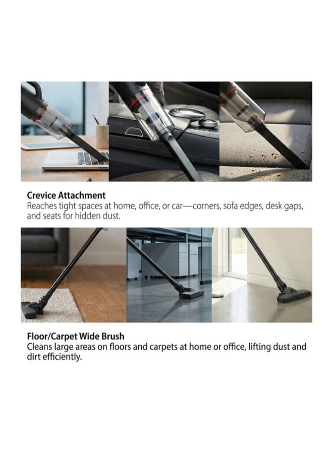 Saachi Stick Vacuum Cleaner NL-VC-1113-BK, 400W Strong Suction ≥13kPa, HEPA Filter, 0.5L Dust Cup, Lightweight Corded Vacuum, Low Noise - Image 4