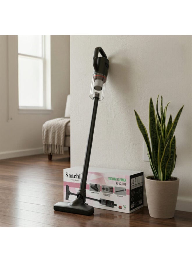 Saachi Stick Vacuum Cleaner NL-VC-1113-BK, 400W Strong Suction ≥13kPa, HEPA Filter, 0.5L Dust Cup, Lightweight Corded Vacuum, Low Noise - Image 2