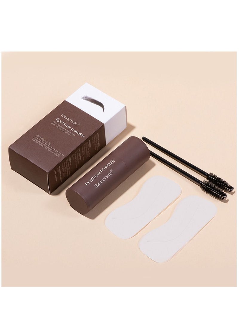 ibcccndc - Eyebrow Stamp Stencil Kit Long Lasting & Waterproof ​Eyebrow Stamp and Shaping Kit for Perfect Brow with 10 Reusable Eyebrow Stencil and 2 Spiral Eyebrow Brushes No.02 Light Brown - Image 1