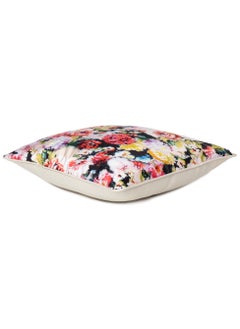 ريارا غطاء وسادة مخملي مزخرف بزهور، غطاء وسادة فاخر لغرفة النوم، عبوة من قطعتين (16 × 16 بوصة)  - Image 4