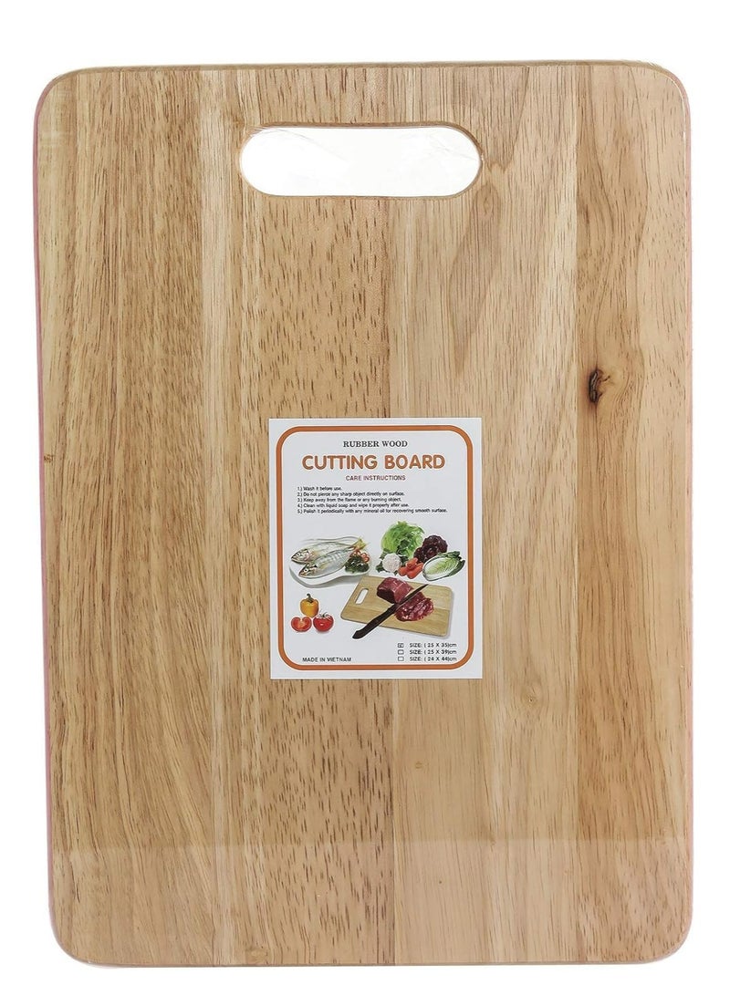 AKDC Wooden Cutting Board - Beige, 25 x 35 cm - Image 1