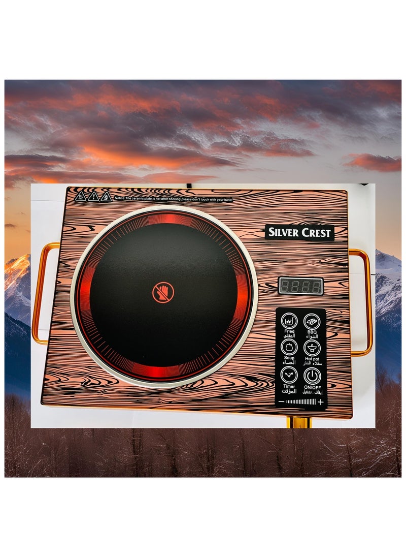 SILVER CREST Digital Infrared ceramic Cooker With 2rammable T000Ceramic Heating Element, 6 Dignt, 3hr Prog  - Image 3