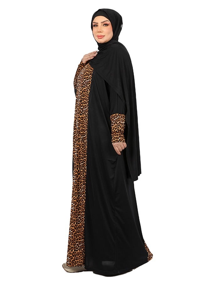 زمرد ثوب صلاة چيرسيه سعودي عملي مع غطاء الرأس من زمرد فاشون  - Image 3