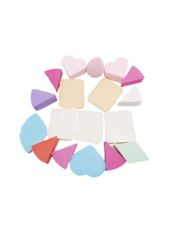 Magnusdeal - Makeup Preminum Beauty Sponge Blender Puff Set Latexfree Mutipurpose Shape And Colours Set Of 20 - Image 1