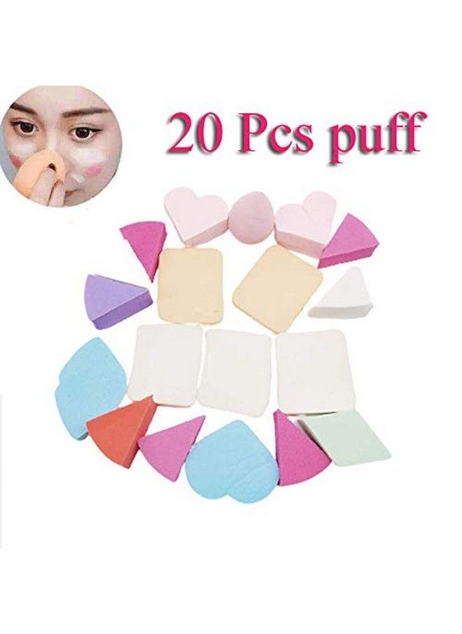 Magnusdeal - Makeup Preminum Beauty Sponge Blender Puff Set Latexfree Mutipurpose Shape And Colours Set Of 20 - Image 1