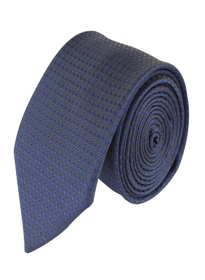 Kovove Kavove The Self Pleasing Polka Dot Blue Necktie For Men - Image 1