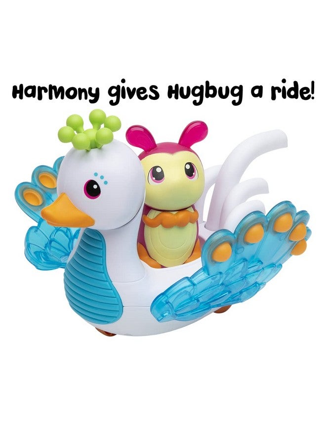 Playskool Glo Friends - Hugbug & Harmony Pop, Push & Roll! -- Swan Vehicle -- Glowing Bug -- SEL Toy -- Ages 2+ - Image 5