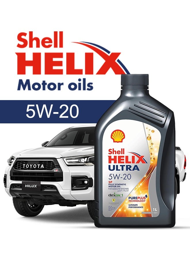 Shell Engine Oil – For TOYOTA Hilux Diesel 2015 - 2011، 7 Liter، viscosity 5w20 Shell - With Engine Oil Filter - 2011 2012 2013 2014 2015 