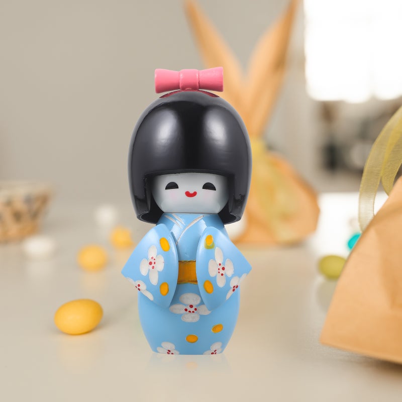 Japanese Kimono Doll Decor Cartoon Kimono Doll Figurine Desktop Ornament - Image 2