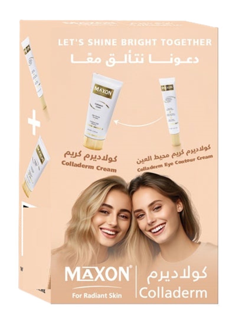 maxon Max On Colladerm Cream 40 Ml+ Colladerm Eye Contour Cream 20 Ml Offer Pack