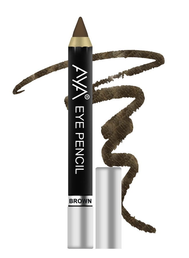 AYA Waterproof Eyeliner 5 ml & Eye Pencil Kajal 2.8g, Bold Eye Looks, Long-Lasting, Liner & Kajal Combo Pack, Essential Eye Kit, Brown - Image 3