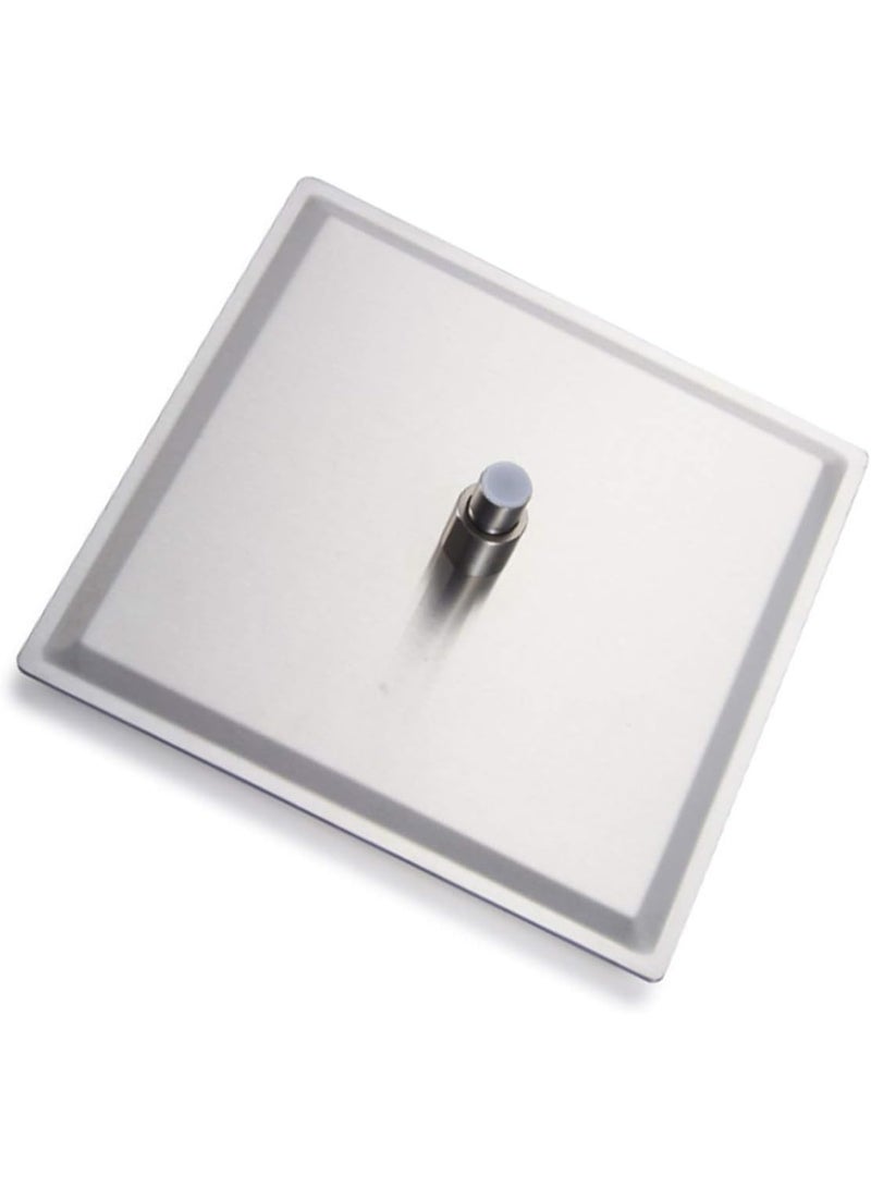 رأس دش مطري 30.48 سم، رأس دش مربع عالي الضغط من اورا، رأس دش كبير رفيع للغاية من الستانلس ستيل 304 والنيكل المصقول، رأس دش عصري بتصميم شلال لتغطية الجسم بالكامل للحمام - Image 2