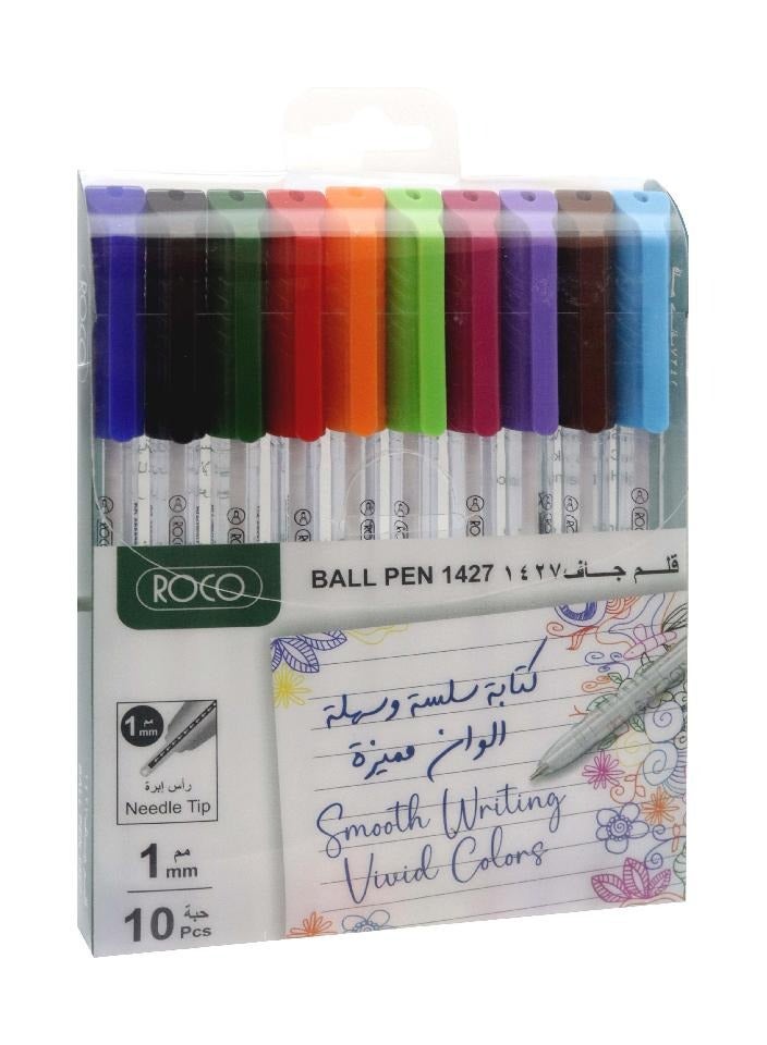 روكو أقلام حبر ملونة، مجموعة 10 أقلام حبر ملونة - Image 1