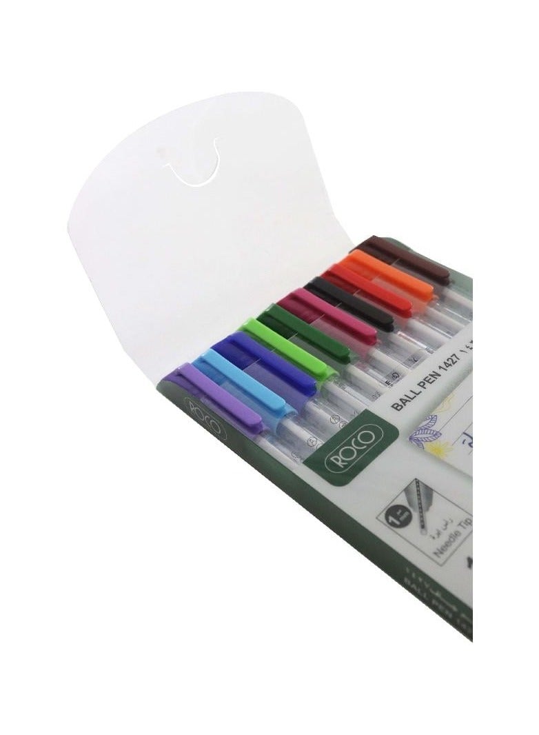 روكو أقلام حبر ملونة، مجموعة 10 أقلام حبر ملونة - Image 4