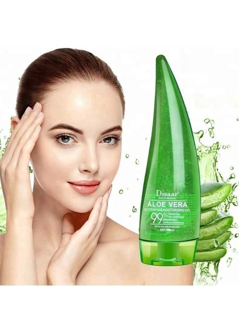 Disaar Aloe Vera Gel 99% Soothing and Moisturizing Gel Oil Control Acne After-sun Repair - Image 1